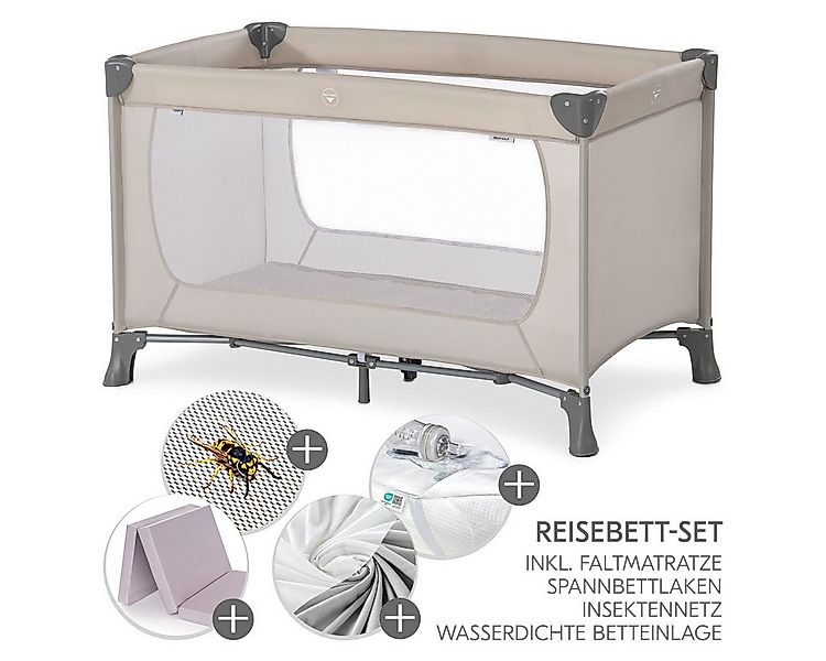 Hauck Baby-Reisebett Dream`n Play XXL Set - Beige, Baby Kinder Reisebett mi günstig online kaufen