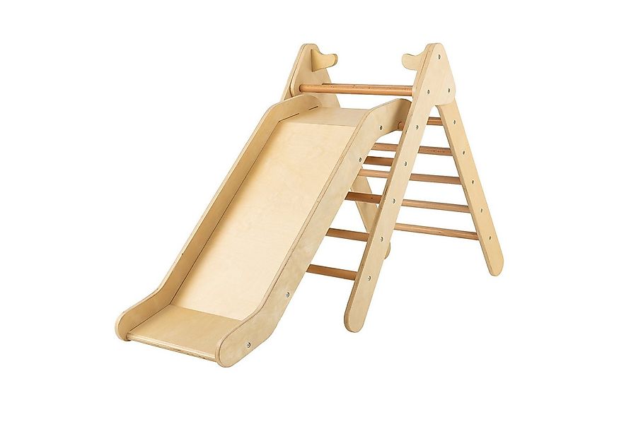 COSTWAY Klettergerüst Kletterdreieck, 2 in 1 Rutsche & Rampe günstig online kaufen