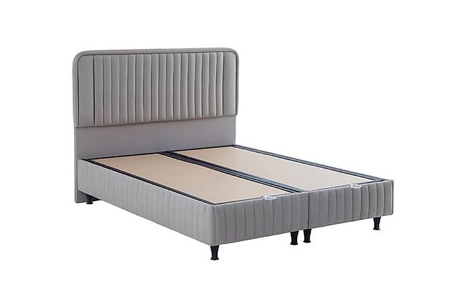 Xlmoebel Bett Hochwertiges Graues Bettgestell für Luxuriöses Schlafzimmer m günstig online kaufen