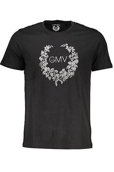 GIAN MARCO VENTURI T-Shirt Herren Kurzarm-T-Shirt Schwarz mit Aufdruck und günstig online kaufen