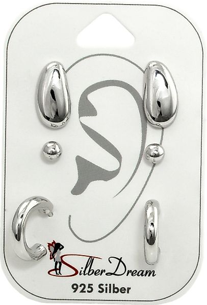 SilberDream Paar Ohrstecker SilberDream 3er Ohrringe günstig online kaufen