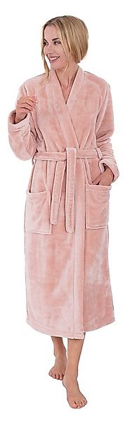 Wewo fashion Damenbademantel 5000, Langform, Wellsoft-Microfaser, Kimono-Kr günstig online kaufen