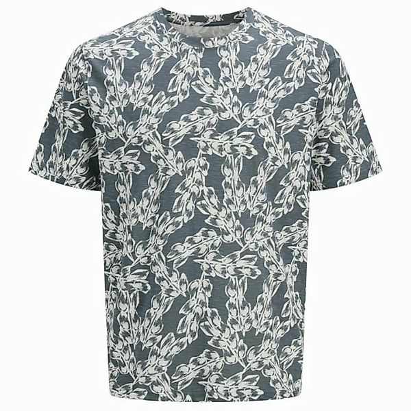 Jack & Jones Rundhalsshirt Jack&Jones XXL T-Shirt floral JORSPLIT blaugrau- günstig online kaufen