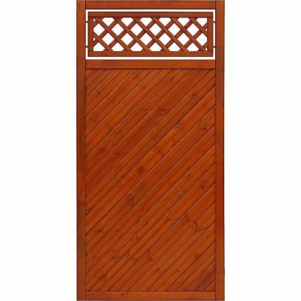 Sichtschutzzaun Toulon 180 cm x 90 cm Teak FSC günstig online kaufen