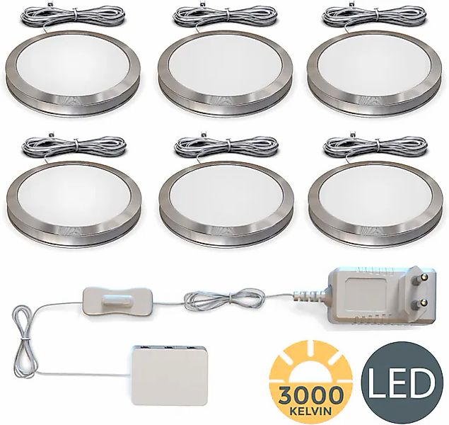 B.K.Licht Unterschrankleuchte, 6 flammig, Leuchtmittel LED-Board   LED fest günstig online kaufen