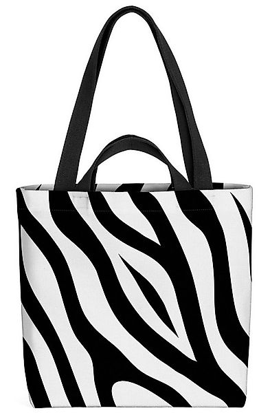 VOID Henkeltasche (1-tlg), Zebramuster gestreift Zebra-Fell gemustert Schwa günstig online kaufen