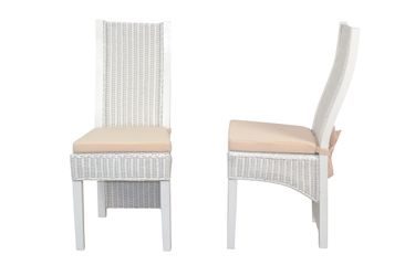 moebel-direkt-online Rattanstuhl Luis 2Rattanstühle inklusive Sitzkissen günstig online kaufen