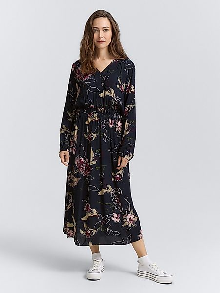TOM TAILOR Sommerkleid Maxi-Kleid mit Blumenmuster günstig online kaufen