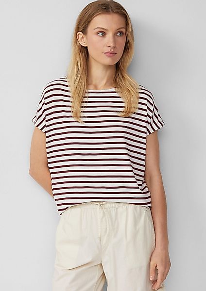 s.Oliver Kurzarmshirt T-Shirt T-Shirt aus Viskosestretch günstig online kaufen