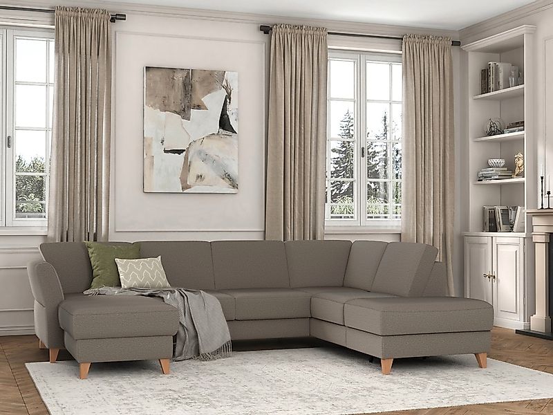 sit&more Wohnlandschaft "Visby U-Form", wahlweise mit Bettfunktion und Stau günstig online kaufen