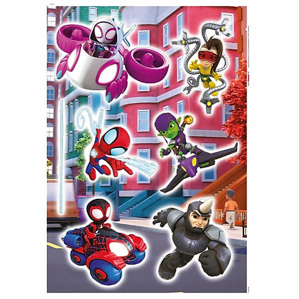 Komar Wandtattoo "Spidey and His Amazing Friends Chasing - Größe 50 x 70 cm günstig online kaufen