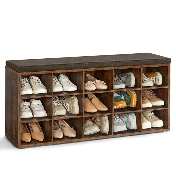 VASAGLE Schuhbank Sitzbank, Schuhregal mit Sitzfläche, günstig online kaufen