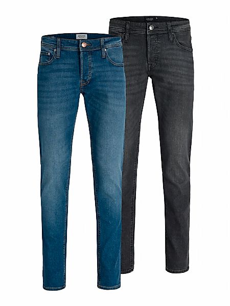 Jack & Jones Slim-fit-Jeans "JJIGLENN JJORIGINAL SQ 270/223 2 PK MP" Packun günstig online kaufen