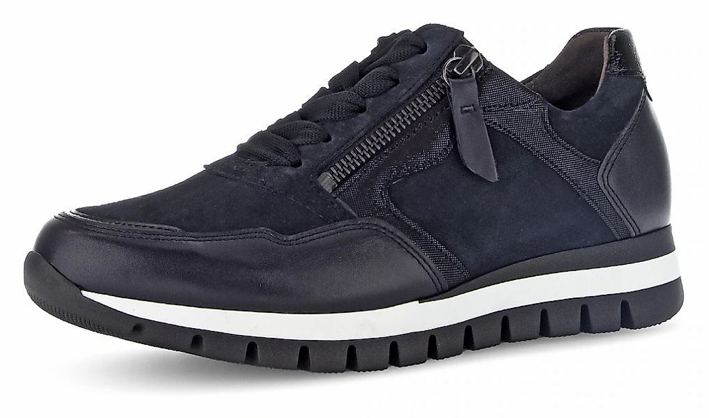 Gabor Keilsneaker "Turin", Freizeitschuh, Halbschuh, Schnürer mit Komfortwe günstig online kaufen