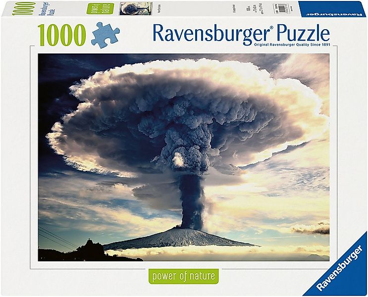 Ravensburger Puzzle power of nature, Vulkan Ätna, 1000 Puzzleteile, Made in günstig online kaufen