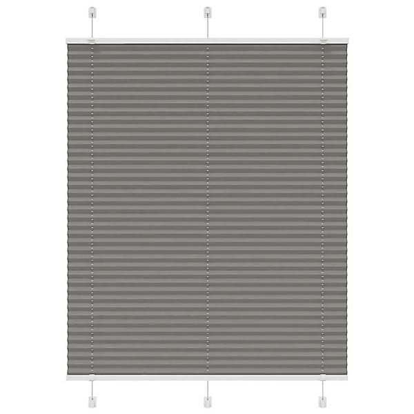 vidaXL Plissee Anthrazit 110x150 cm Stoffbreite 109,4 cm Polyester 4015094 günstig online kaufen