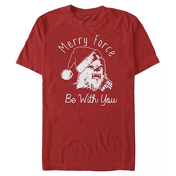 Star Wars - Chewbacca Merry Force - Weihnachten - Männer T-Shirt günstig online kaufen