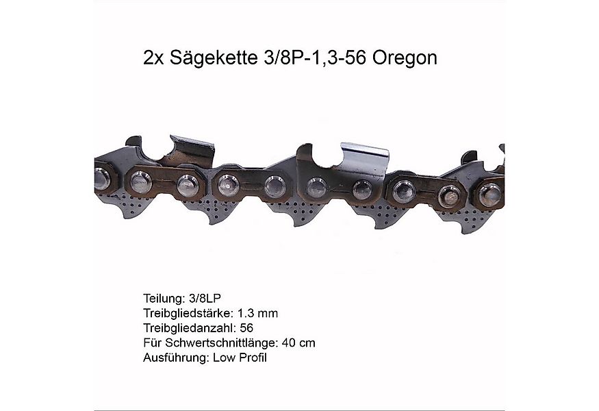 Oregon Ersatzkette 2 Stück Oregon Sägekette 3/8P 1.3 mm 56 TG Ersatzkette günstig online kaufen
