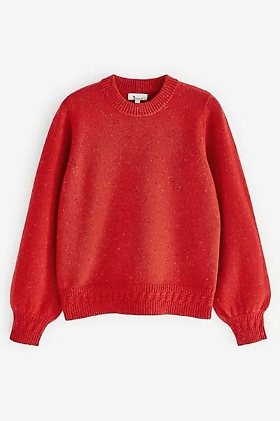Next Rundhalspullover Premium-Pullover aus Noppengarn 100 % Wolle (1-tlg) günstig online kaufen