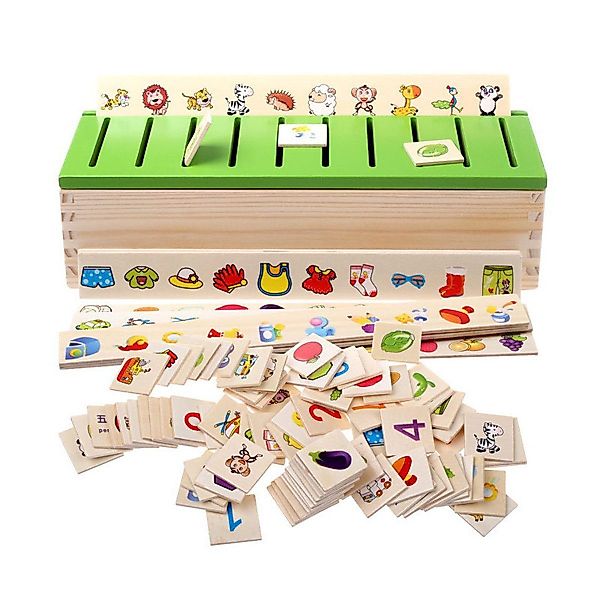 Welikera Lernspielzeug Montessori Holz Steckspiel, Sortierspiel, günstig online kaufen
