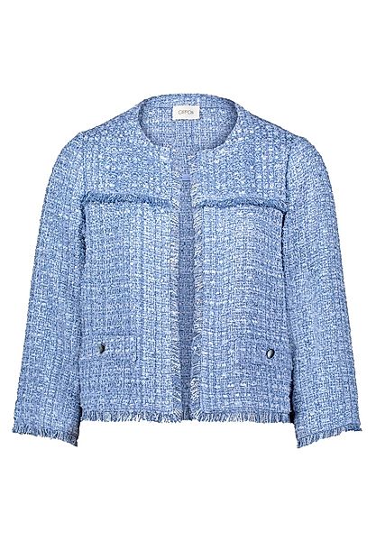 Cartoon Jackenblazer "Cartoon Damen Tweedblazer mit Fransen", Fransen günstig online kaufen