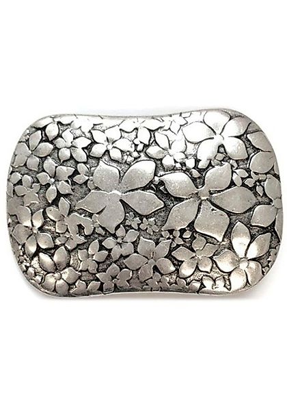 Rettungsring Gürtel Gürtelschnalle 3D Blume Silber günstig online kaufen