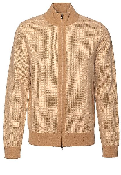 BOSS Strickjacke aus Schurwoll-Mix mit Baumwolle (1-tlg) günstig online kaufen