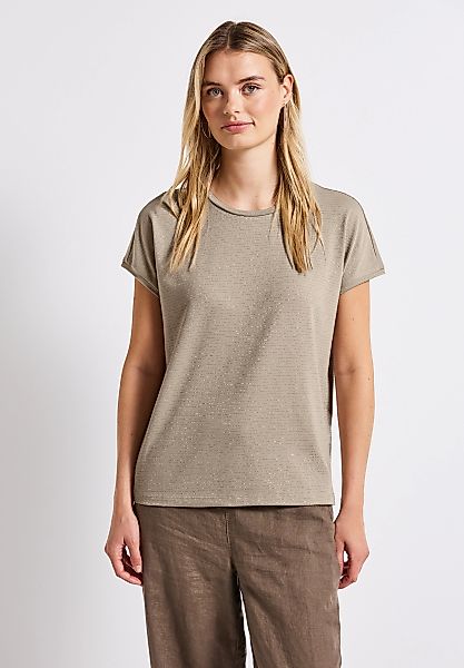 STREET ONE T-Shirt, aus elastischem Materialmix günstig online kaufen