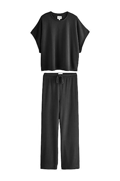 Next Pyjama Kurzärmeliges Lounge-Top aus Strick (2 tlg) günstig online kaufen