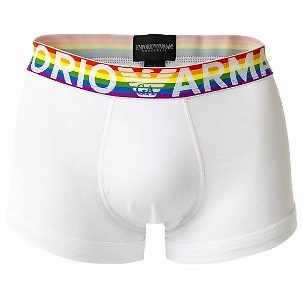 EMPORIO ARMANI Herren Trunks - Pride, Logo-Bund, Geschenkverpackung Weiß M günstig online kaufen