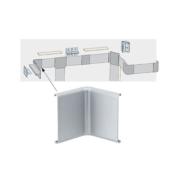 Paulmann "LED Strip Profil Duo Verbinder Inside Corner 2er Set Alu matt" günstig online kaufen