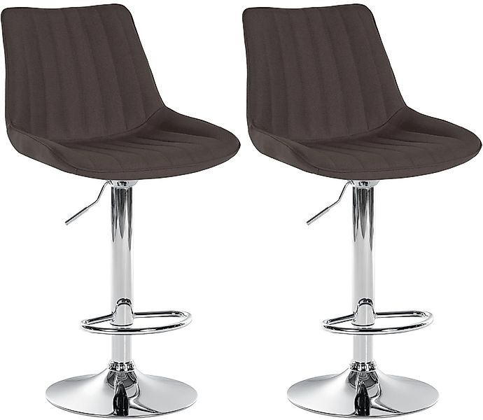 CLP Barhocker Toni Stoff (2er Set, günstig online kaufen