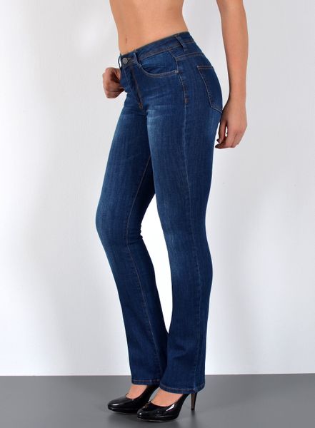 ESRA Bootcut-Jeans Damen Bootcut Jeans High günstig online kaufen