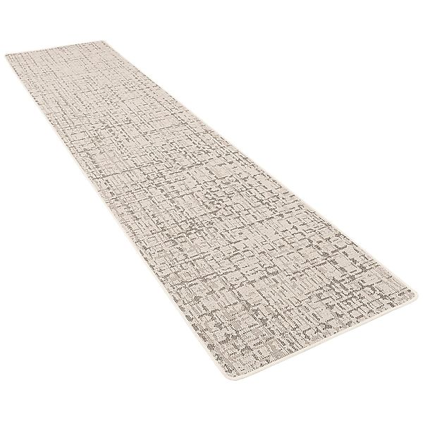 Snapstyle In & Outdoor Teppich Läufer Flachgewebe Oslo Creme Schwarz Melier günstig online kaufen