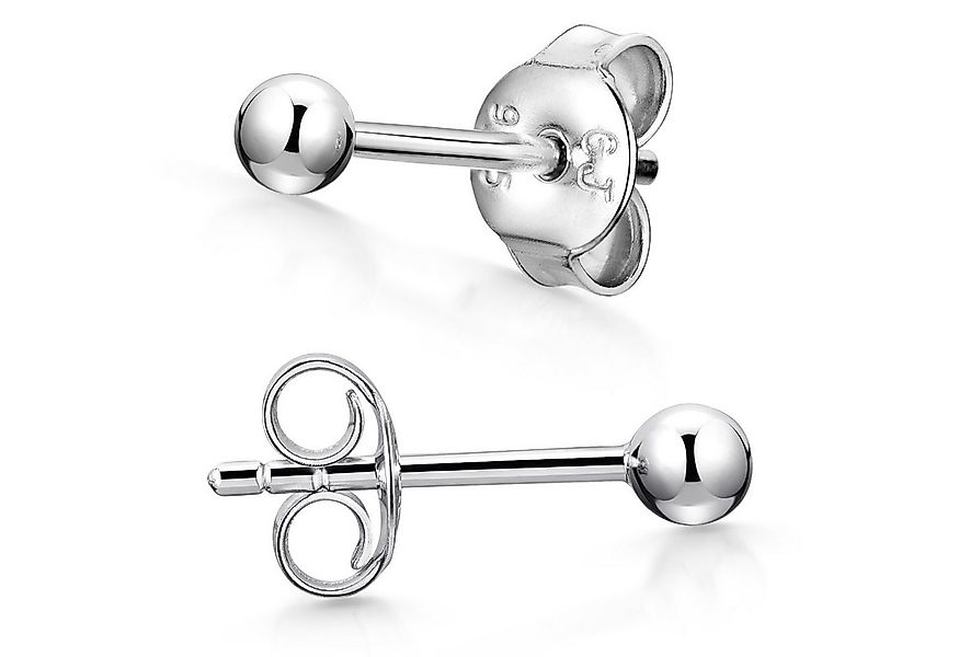 Materia Paar Ohrstecker Damen Silber Kugel Rund 3-6mm SO-434, 925 Sterling günstig online kaufen