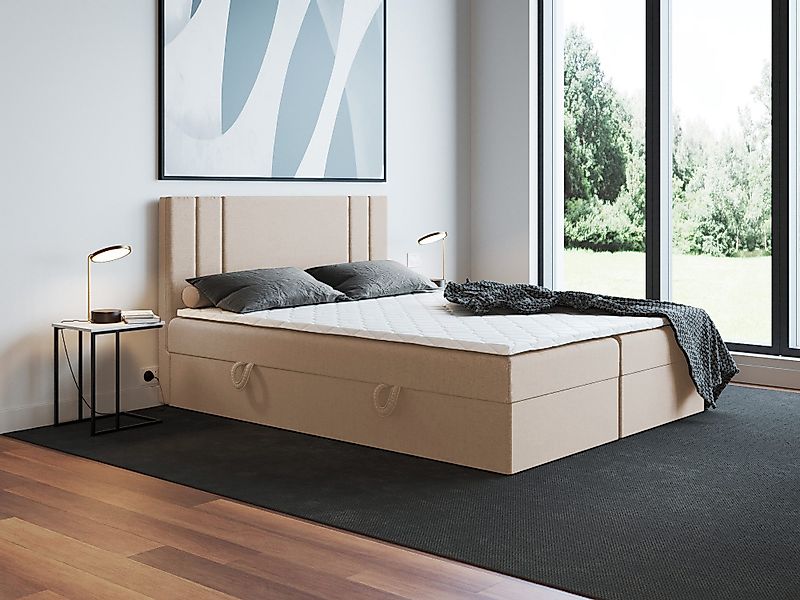 Godre Boxspringbett mit Bettkasten Nardo 120x200 günstig online kaufen