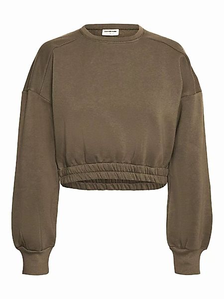 NOISY MAY Cropped Sweatshirt Damen Grün günstig online kaufen
