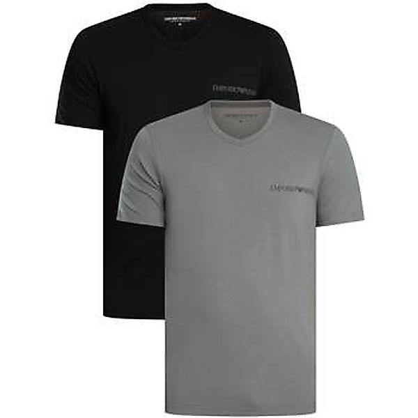 Emporio Armani  T-Shirt 2er-Pack Lounge-T-Shirts mit V-Ausschnitt günstig online kaufen