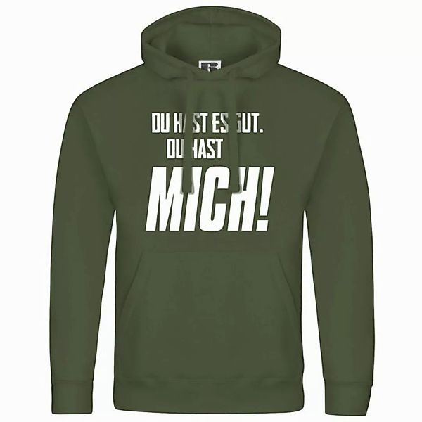 deinshirt Kapuzenpullover Herren Kapuzenpullover Du hast es gut du hast mic günstig online kaufen