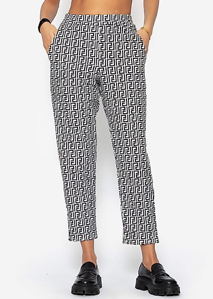 SASSYCLASSY Jogginghose Weiche Stoffhose mit modernem günstig online kaufen