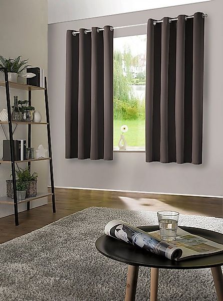 heimtexland Verdunkelungsvorhang Thermo Verdunkelungsgardinen Ösenschal Vor günstig online kaufen
