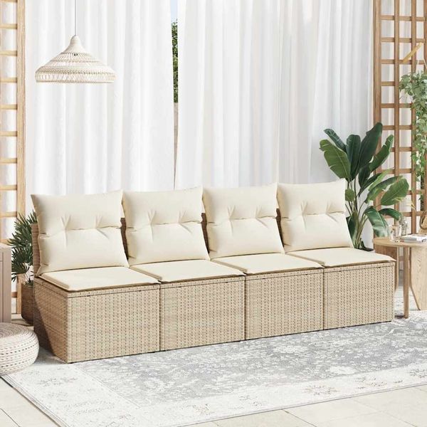vidaXL Gartenlounge-Set 2-tlg. Garten-Sofagarnitur mit Kissen günstig online kaufen