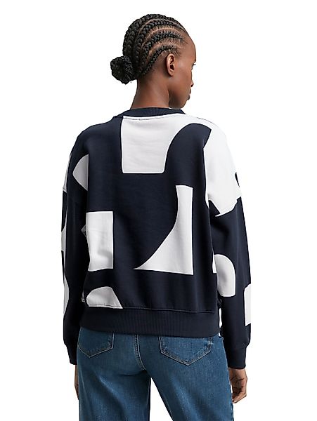 TOM TAILOR Denim Sweatshirt, mit All-Over Print günstig online kaufen
