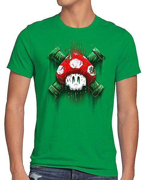 style3 T-Shirt Mario Totenkopf videospiel super günstig online kaufen