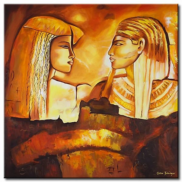 Bild auf Leinwand Ägyptisches Paar  XXL günstig online kaufen