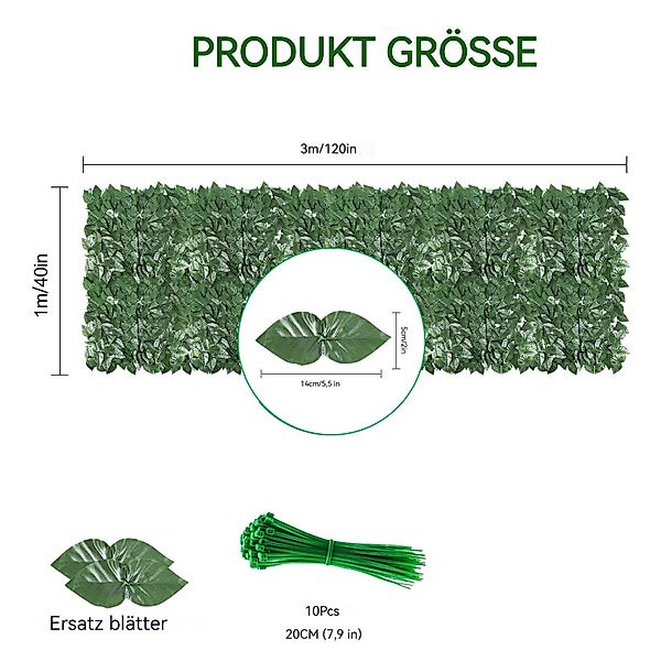 BlingBin Kunsthecken-Sichtschutz Balkonsichtschutz Künstliche Hecke Sichtsc günstig online kaufen