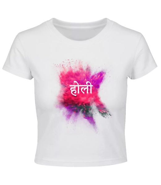 Holi Hindi · Crop T-Shirt günstig online kaufen