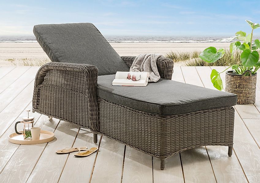 Destiny Gartenliege CASA, Aluminium, Polyrattan, m. günstig online kaufen