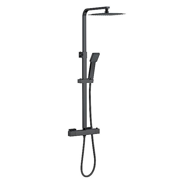 duschspa Duschsystem Duschset mit Thermostat 38℃ verstellbare Duschstange a günstig online kaufen