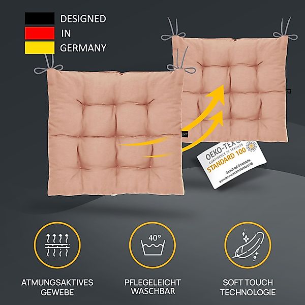 LILENO HOME Stuhlkissen Sitzkissen für Gartenstuhl, günstig online kaufen